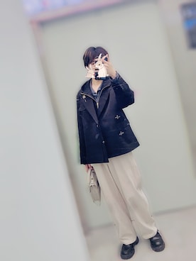 「アイテム（ピアス（両耳用））」を使った、soy65さん（メンズ・169cm）の冬コーディネート