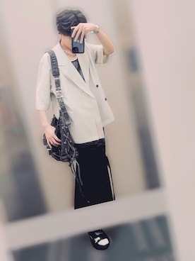 「アイテム（パンツ）」を使った、soy65さん（メンズ・169cm）の秋コーディネート