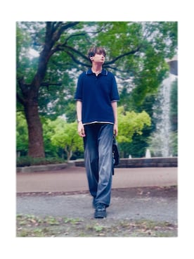 「CLEL（クレイル）の【CLEL】Made in Japan Tochigi Leather Basic Belt / 国産 栃木レザーベルト サイズ調節可（ベルト）」を使った、soy65さん（メンズ・169cm）の秋コーディネート