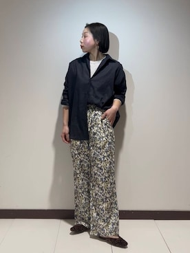 「天然素材」｜AKIRAさん（レディース・162cm）の春コーディネート