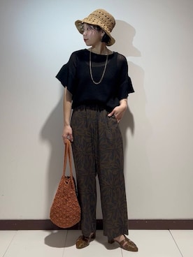 「天然素材」｜AKIRAさん（レディース・162cm）の春コーディネート