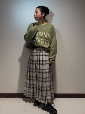 「ゆるゆる」｜AKIRAさん（レディース・162cm）の冬コーディネート