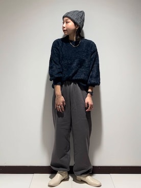 「ITEMS URBANRESEARCH（アイテムズ アーバンリサーチ）のアイテム（帽子）」を使った、AKIRAさん（レディース・162cm）の秋コーディネート
