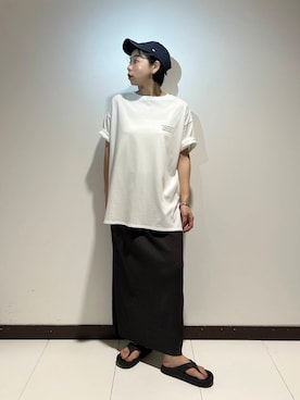 「アイテム（バングル/リストバンド）」を使った、AKIRAさん（レディース・162cm）の夏コーディネート