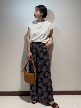 「天然素材」｜AKIRAさん（レディース・162cm）の春コーディネート