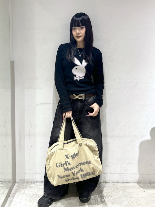 XG EMBLEM BUCKLE FAUX LEATHER BELT（ベルト）｜X-girl（エックス