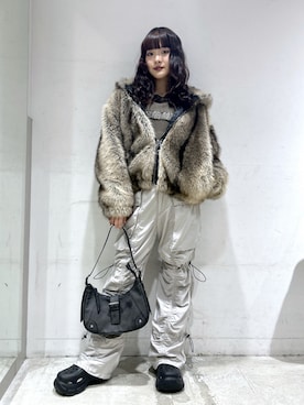 みおさん（レディース・159cm）の冬コーディネート