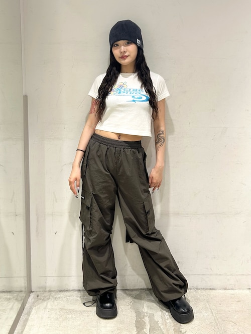 パンツ GATHERED WAIST CARGO PANTS X-girl X-girl カーゴパンツ GATHERED WAIST CARGO PANTS レディース