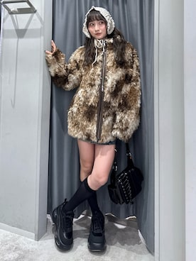 「アイテム（ブルゾン）」を使った、犬童南実さん（レディース・158cm）の夏コーディネート