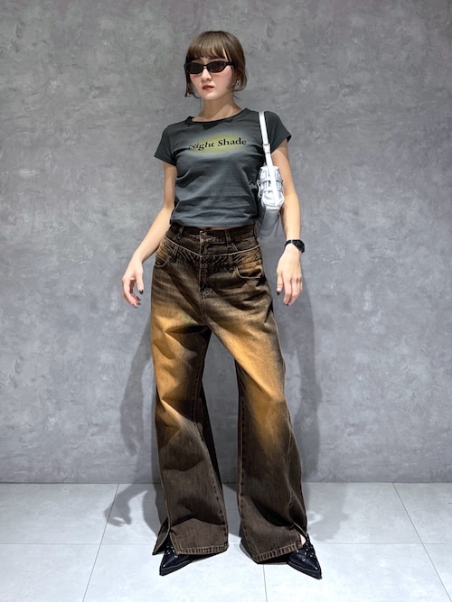 セール】LAYERED STRAIGHT PT レイヤード ストレート パンツ