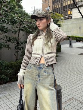 犬童南実さん（レディース・158cm）の秋コーディネート