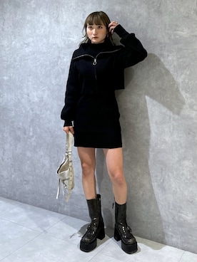 犬童南実さん（レディース・158cm）の秋コーディネート