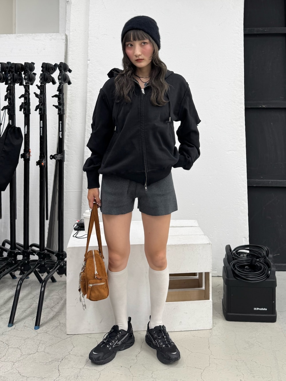 SLY（スライ）の「RIB KNIT BACK PK S/PT リブ ニット バック