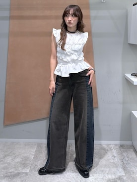 犬童南実さん(レディース・158cm)の夏コーディネート