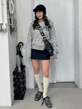 犬童南実さん（レディース・158cm）の冬コーディネート