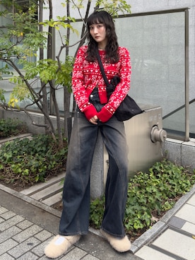 「アイテム（パンプス）」を使った、犬童南実さん（レディース・158cm）の秋コーディネート