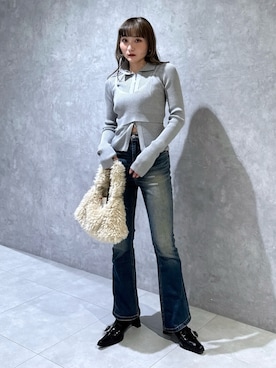 犬童南実さん（レディース・158cm）の秋コーディネート