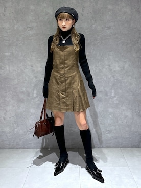 犬童南実さん（レディース・158cm）の秋コーディネート