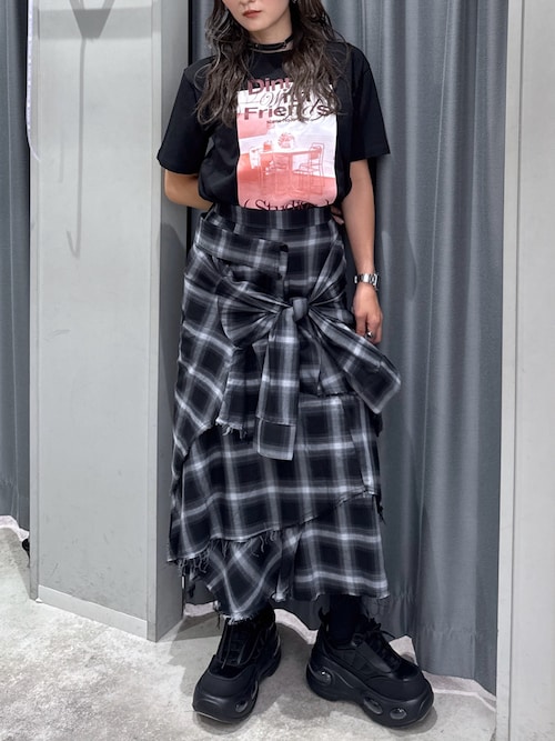 リメイクライクチェックミニスカート REMAKE LIKE CHECK SK リメイクライク チェック スカート 秋服