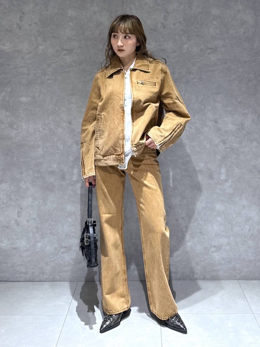 SLY ブルゾン ベージュ SLY - ⑦⑧⑤ スライ SLY シアーブルゾン