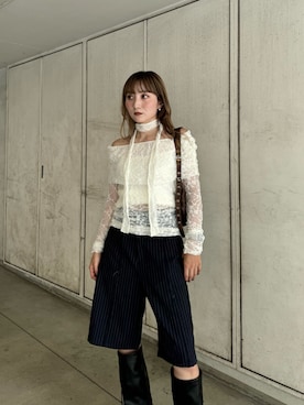 犬童南実さん（レディース・158cm）の秋コーディネート