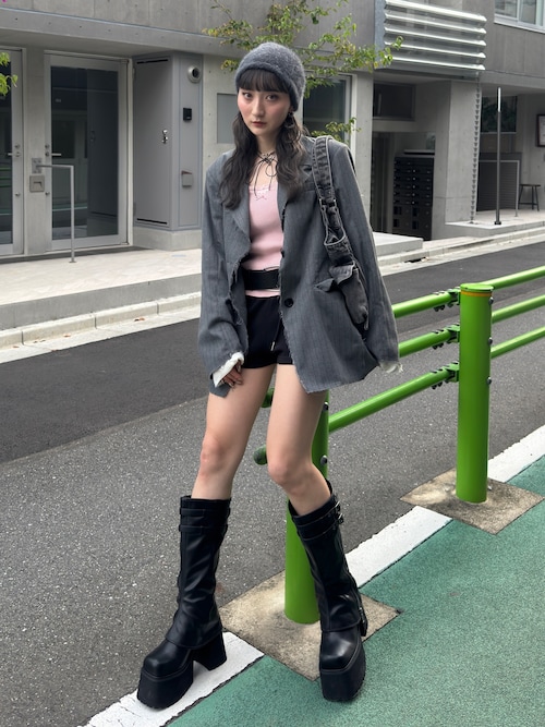 セール】WAIST SHAPE CUT OUT JK ウエストシェイプ カットアウト