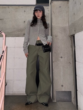 犬童南実さん（レディース・158cm）の春コーディネート