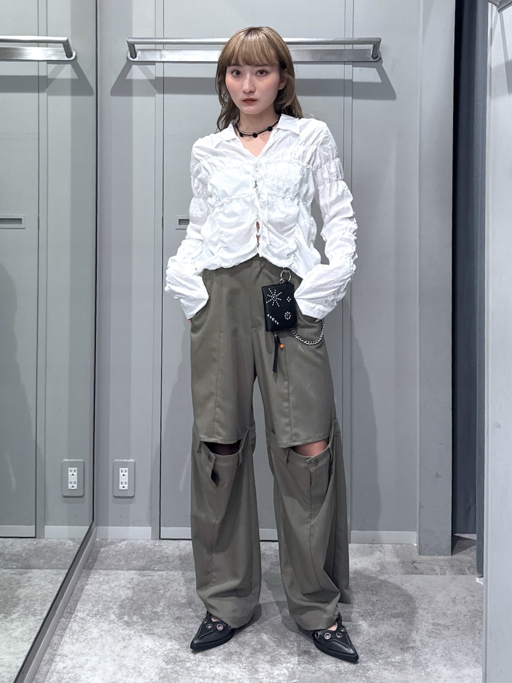 Shirring Many Ribbons Topsシャーリングメニーリボン Shirring Many