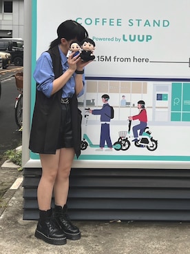 「アイテム（ジャケット/アウター）」を使った、咀嚼さん（レディース・155cm・10代）の夏コーディネート