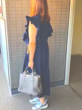 「miu miu（ミュウミュウ）のアイテム（スニーカー）」を使った、yumittさん（レディース・165cm）の秋コーディネート