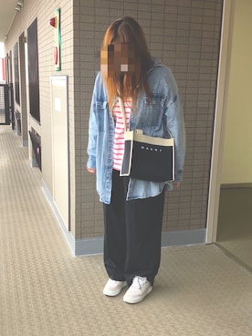 「MARNI（マルニ）のアイテム（バッグ）」を使った、yumittさん（レディース・165cm）の秋コーディネート