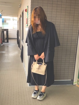 「アイテム（ワンピース）」を使った、yumittさん（レディース・165cm）の秋コーディネート
