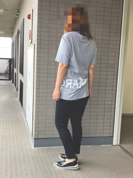 「UNIQLO（ユニクロ）のウルトラストレッチジーンズ（デニムパンツ）」を使った、yumittさん（レディース・165cm）の夏コーディネート