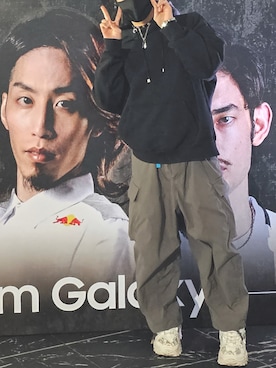 「aimoha（アイモハ）のアイテム」を使った、れおさん（メンズ・163cm）の冬コーディネート