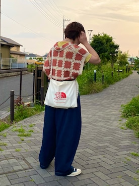 「ニコアンド」｜「アイテム（その他）」を使った、いくみさん（レディース・155cm）の夏コーディネート