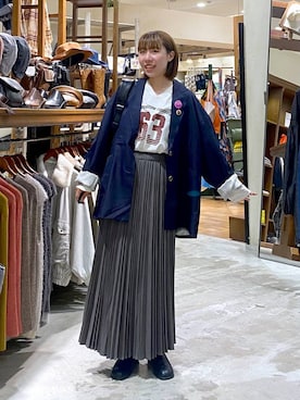 「アイテム（バックパック/リュック）」を使った、いくみさん（レディース・155cm・20代）の秋コーディネート