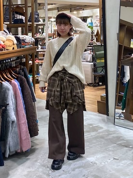 「アイテム（ドレスシューズ）」を使った、いくみさん（レディース・155cm・20代）の秋コーディネート