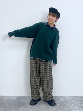 「アイテム（シューズ）」を使った、いくみさん（メンズ・155cm）の冬コーディネート