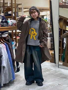 「アイテム（キャップ）」を使った、いくみさん（レディース・155cm・20代）の秋コーディネート