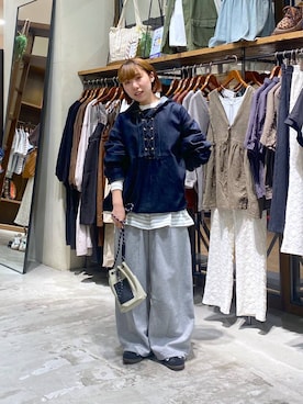 「アイテム（パーカー）」を使った、いくみさん（レディース・155cm・20代）の夏コーディネート