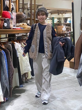 「アイテム（バックパック/リュック）」を使った、いくみさん（レディース・155cm・20代）の秋コーディネート