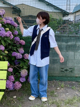 「ニコアンド」｜「アイテム（その他）」を使った、いくみさん（レディース・155cm）の秋コーディネート