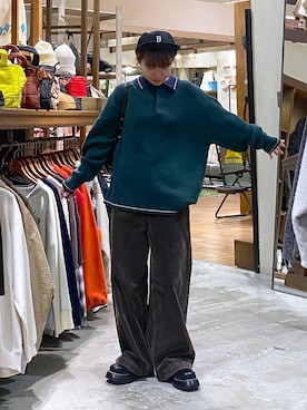 「アイテム（ドレスシューズ）」を使った、いくみさん（レディース・155cm）の冬コーディネート