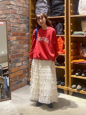 「アイテム（スウェット）」を使った、いくみさん（レディース・155cm・20代）の秋コーディネート