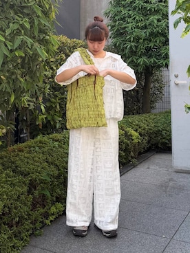 「tiny tiny（ティニーティニー）のアイテム」を使った、いくみさん（レディース・155cm）の夏コーディネート