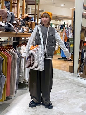 「アイテム（ニットキャップ/ビーニー）」を使った、いくみさん（レディース・155cm・20代）の秋コーディネート