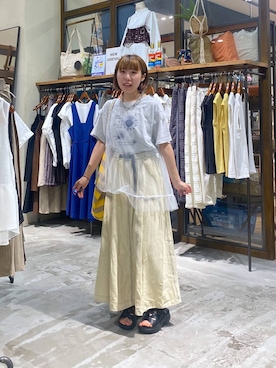 「アイテム（シューズ）」を使った、いくみさん（レディース・155cm・20代）の夏コーディネート