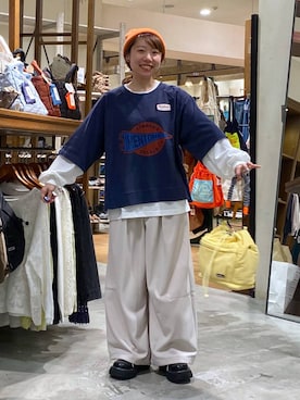 「niko and...（ニコアンド）のオリジナル2Pレースアップシューズ（その他シューズ、ブラック系）」を使った、いくみさん（レディース・155cm）の冬コーディネート