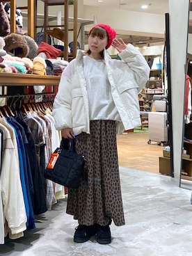 「アイテム（ニットキャップ/ビーニー）」を使った、いくみさん（レディース・155cm・20代）の秋コーディネート