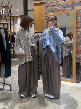 「アイテム（ニットキャップ/ビーニー）」を使った、いくみさん（レディース・155cm）の夏コーディネート
